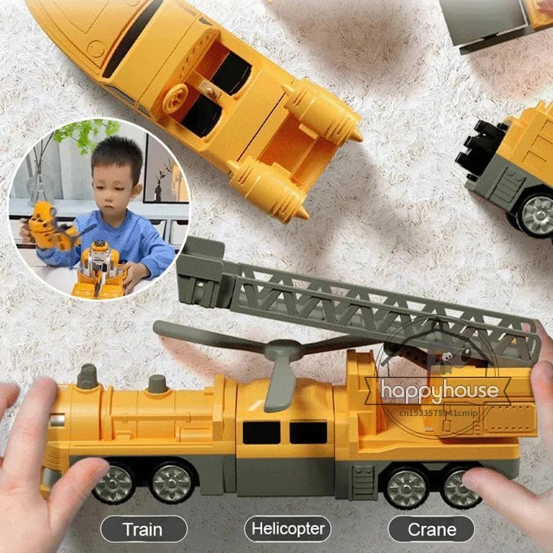 Magnetic Transforming Car Set