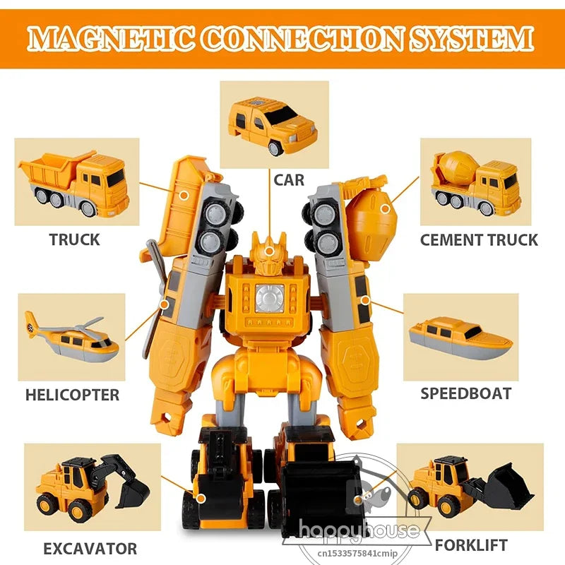 Magnetic Transforming Car Set