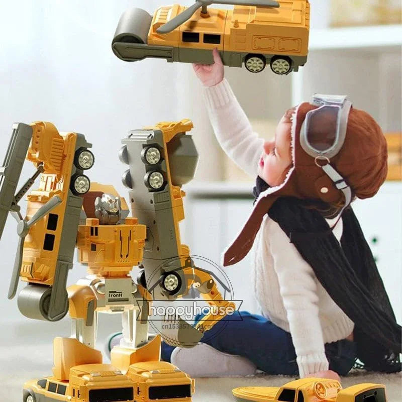 Magnetic Transforming Car Set