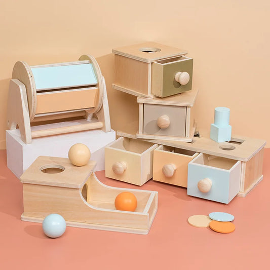 Wooden Box Drawer Game
