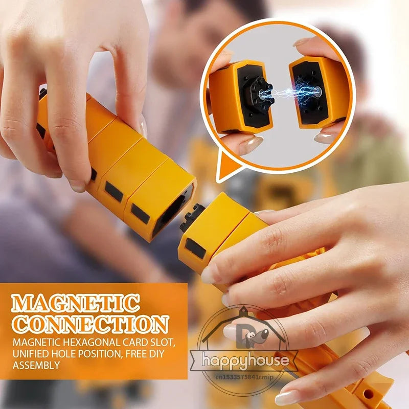 Magnetic Transforming Car Set