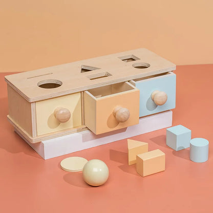 Wooden Box Drawer Game