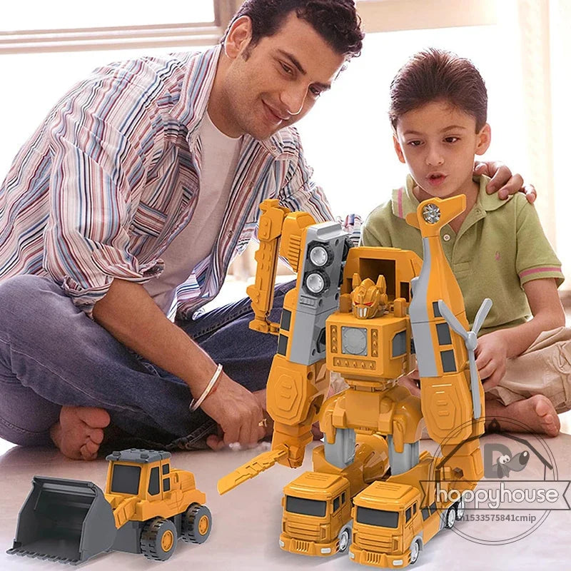 Magnetic Transforming Car Set