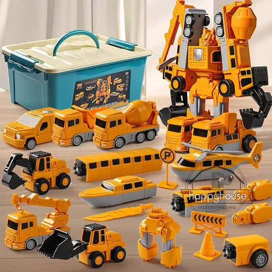 Magnetic Transforming Car Set