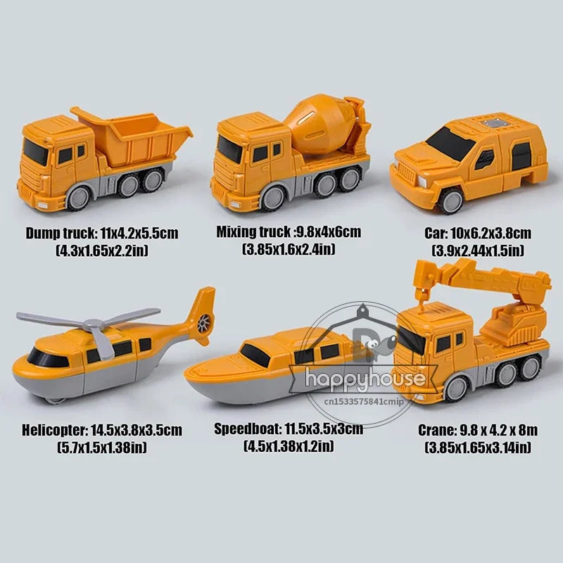 Magnetic Transforming Car Set