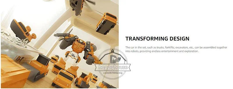 Magnetic Transforming Car Set