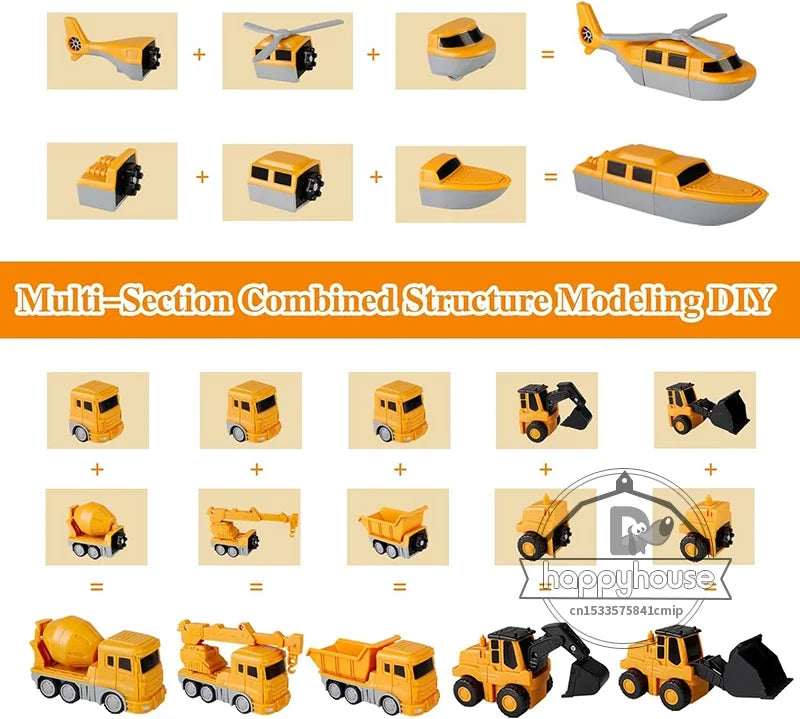 Magnetic Transforming Car Set